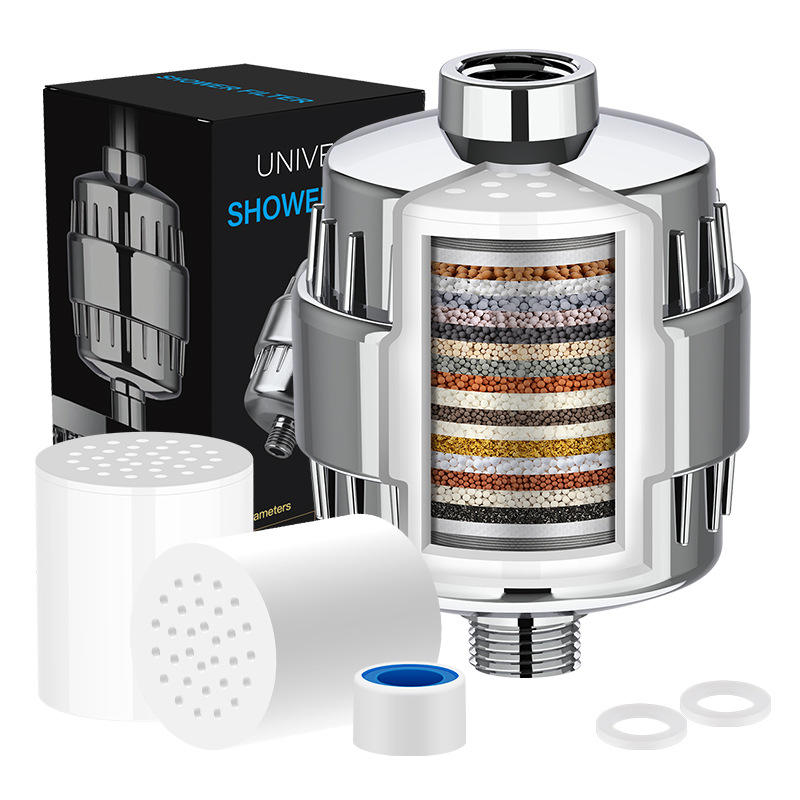 Purificateur de Douche en Acier Inoxydable – Filtration Multi-Niveaux Haute Performance