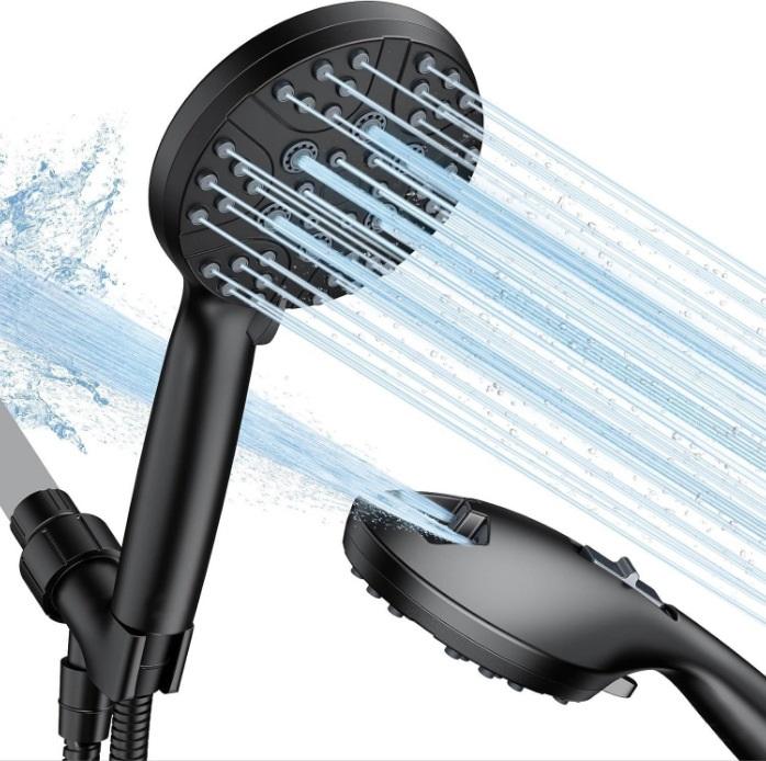 High Pressure Shower Head with 8 Modes – Eco-Friendly Lotus Design