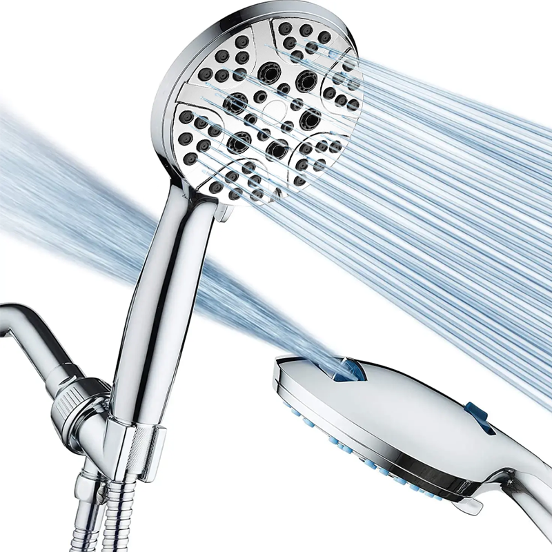 High Pressure Shower Head with 8 Modes – Eco-Friendly Lotus Design