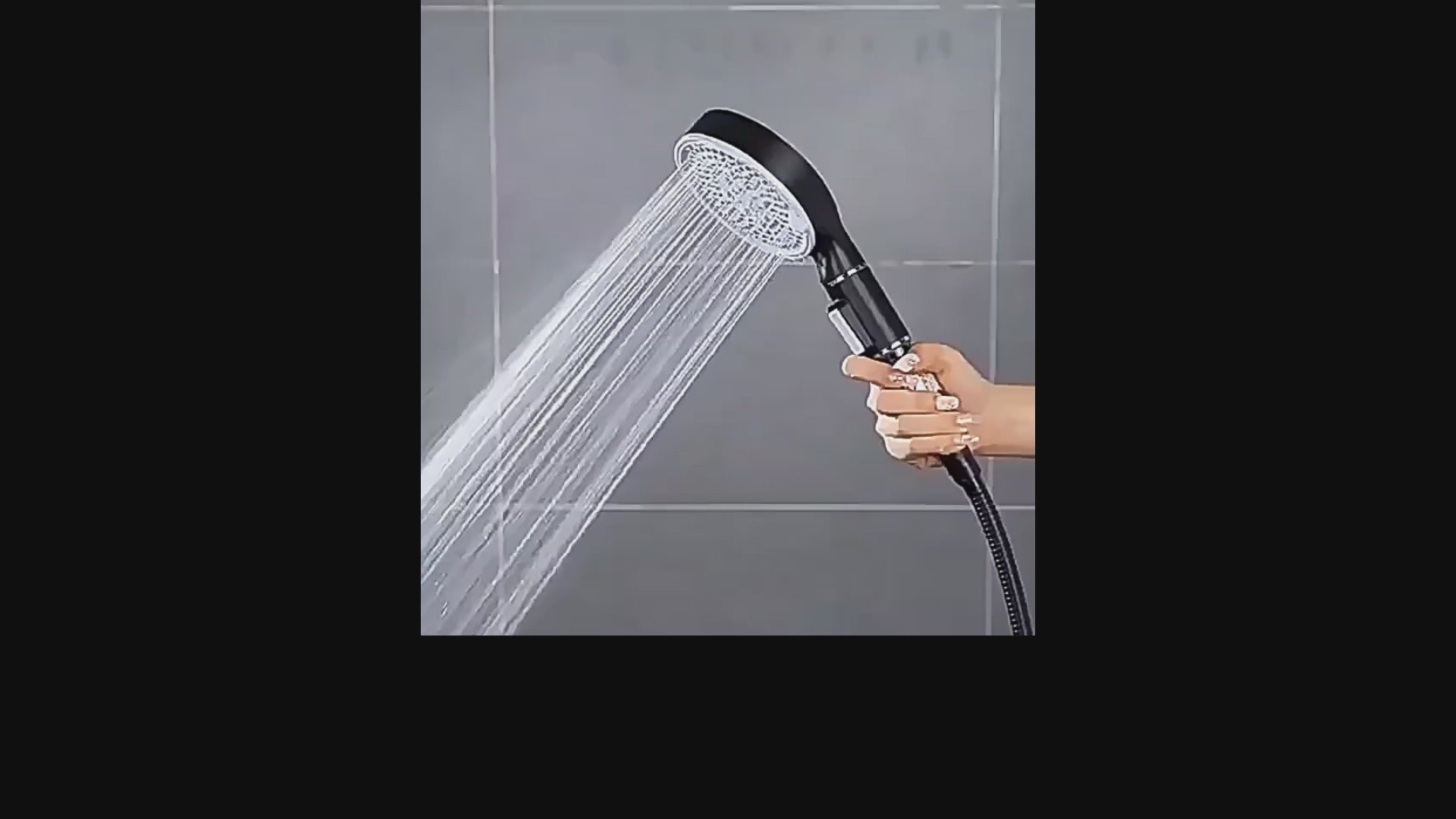 5-Function Filtered Shower Head – High Pressure with Mineral Stones
